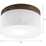 Brilagi - LED plafonsko svetlo BELLADONNA 1xE27/15W/230V Ø 30 cm bela/hrast orah | Eponuda.com