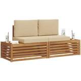  Set vanjskih sofa s jastukom 2 Komad Prirodna i bež | Eponuda.com