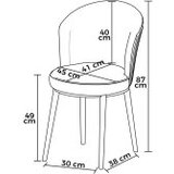 Hanah home Set stolica, 6 dijelova, crna Slike