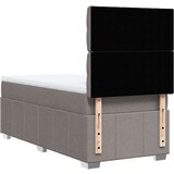 vidaXL Krevet s oprugama i madracem smeđesivi 90x200 cm od tkanine | shoptok.hr