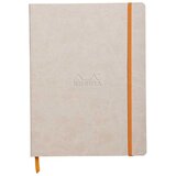  Notes B5, Rhodia Rhodiarama, meke korice, s gumicom, diktando crte, bež Slike