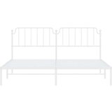 Metalni okvir za krevet s uzglavljem bijeli 200x200 cm | shoptok.hr