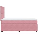 Box spring krevet s madracem ružičasti 90x190 cm baršunasti | shoptok.hr
