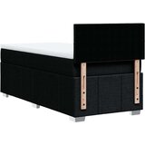 vidaXL Box spring postelja z vzmetnico črna 80x200 cm blago | Shoptok.si