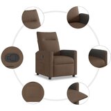  Naslonjač od tkanine smeđi | shoptok.hr