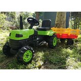 Traktor na pedale Biberoglu sa prikolicom - zeleni, 4103 | ePonuda.com