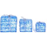  Ukrasne akrilne božićne kutije za poklone 3 kom hladne bijele | shoptok.hr