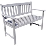 Garden Pleasure Siva vrtna klupa od masivnog drveta Stirling – Cijene