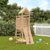 The Living Store Igralo s plezalno steno trdna borovina - Igralna Hišica, (21427043) | Shoptok.si