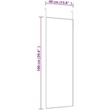  Ogledalo za vrata crno 40 x 100 cm od stakla i aluminija | shoptok.hr