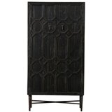 BePureHome Črna omarica iz recikliranega lesa 75x143 cm Bequest – | Shoptok.si