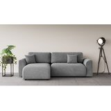 Ropez siva raztegljiva kotna sedežna garnitura (s kotom po izbiri) lorine | Shoptok.si