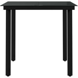  5-dijelni vrtni blagovaonski set s jastucima crni | shoptok.hr
