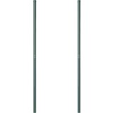 vidaXL Ograjni stebri 2 pcs Zelena 180 cm Jeklo s prašnim premazom | Shoptok.si