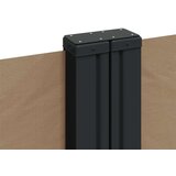  Bočna tenda na uvlačenje smeđesiva 120x1200 cm | shoptok.hr