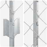vidaXL Ograja iz verige s 20 U stebrički Srebrna 1,2x10 m Jeklo | Shoptok.si