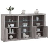  Komoda z LED lučkami siva sonoma 181,5x37x100 cm | Shoptok.si