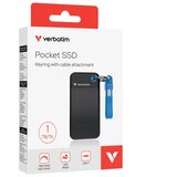 Hard DISK EKSTERNI DŽEPNI SSD 1TB 3.2 GEN2 USB-C VERBATIM 32191 BLISTER CRNO PLAVI | shoptok.hr