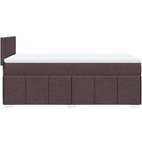 vidaXL Krevet s oprugama i madracem tamnosmeđi 80x200 cm od tkanine | shoptok.hr