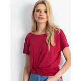 BASIC Feel Good T-shirt-RV-TS-4662.04X-burgundy | Shoptok.si