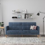 Støraa Plava baršunasti sklopiva sofa 207 cm Lilly – | shoptok.hr