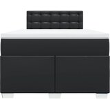  Krevet s oprugama i madracem crni 120 x 200 cm od umjetne kože | shoptok.hr
