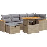  8-dijelni set vrtnih sofa od poliratana s jastucima bež | shoptok.hr