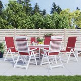  Jastuci za vrtne stolice 6 kom boja vina 120x50x3 cm od tkanine | shoptok.hr