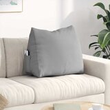 vidaXL Poglavni vzglavnik Oblačno siva 60 x 20 x 50 cm blago | Shoptok.si