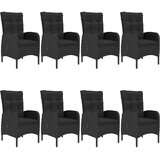  9-dijelni vrtni blagovaonski set crni | Eponuda.com