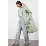 Trendyol Mint Hooded Water Repellent Puffer Jacket