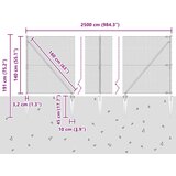 vidaXL Siva varjena žična ograja s 13 klinastimi sidri 1.4x25 m | Shoptok.si