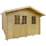 KIEHNHOLZ vrtna hiška bauhaus (3,66 x 3,5 m, les, površina strehe: 12,81 m2, debelina stene: 28 mm) Cene