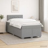  Boxspring krevet s madracem Svjetlosiva 120 x 200 cm Tkanina | shoptok.hr