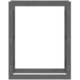  Stalak za drva za ogrjev sivi 80x25x100 cm od masivne borovine | shoptok.hr