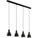Eglo Viseća lampa PRIDDY 4xE27 97,5 cm crna 49466 | Eponuda.com