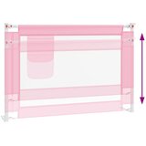  Sigurnosna ograda za dječji krevet ružičasta 100x25 cm tkanina | Eponuda.com