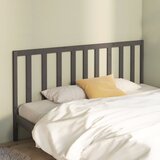 Maison Chic posteljno vzglavje - vzglavna omarica - nočna omarica sivo 206x4x100 cm trdna borovina, (21705501) | Shoptok.si