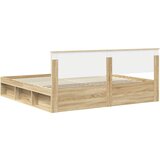  Konstrukcija postelje Sonoma 200 x 200 cm Masivno borovo les, (5000103590) | Shoptok.si