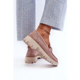 S. BARSKI Women's Beige Suede Moccasins with Ornament D&A | shoptok.hr
