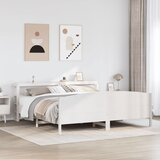 vidaXL Okvir kreveta bez madraca bijeli 200x200 cm od masivne borovine | shoptok.hr