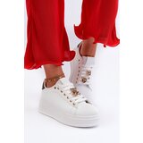 Boto Women's platform sneakers with white embellishments Herbisa | Shoptok.si