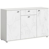 MID.YOU Komoda Stone, Bela, Imitacija Marmorja | Shoptok.si