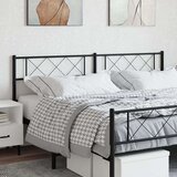 vidaXL Kovinsko posteljno vzglavje črno 180 cm | Shoptok.si
