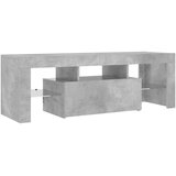 TV ormarić s LED svjetlima siva boja betona 120 x 35 x 40 cm | shoptok.hr