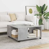  Stolić za kavu siva boja betona 80x80x40 cm konstruirano drvo | shoptok.hr