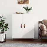 vidaXL Komoda bela 69,5x34x90 cm inženirski les Cene