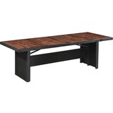  Vrtni stol od poliratana i masivnog bagremovog drva 240x90x74 cm | shoptok.hr