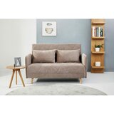 MID.YOU ZOFA S POSTELJNO FUNKCIJO, svetlo rjava tekstil | Shoptok.si