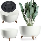 KADAX cvetlični lonec 47 cm pokrov + vstavljive noge stojalo za rože bela, (5000350789) | Shoptok.si